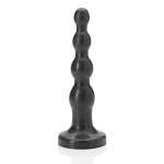 Large Ripple Silicone Dildo - Black