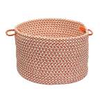 Outdoor Houndstooth Tweed Braided Utility Basket