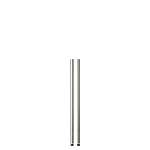 36 Inch Chrome Pole With Leg Levelers 2 Pack