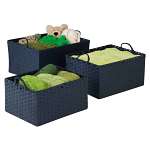 3 Pc Set Paper Rope Basket