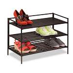 3 Tier Shoe Rack, Brown