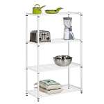4 Tier White Shelving Unit 250 Lbs