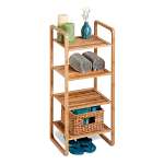 4 Tier Bamboo Accessory Shelf