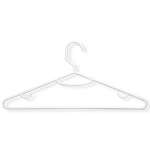 60 Pack Brilliant White Plastic Hangers
