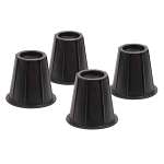 6in Black Round Bed Risers