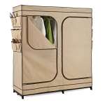 60 Inch Double Door Storage Closet With Shoe...