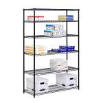6 Tier Black Steel Shelving 600 Lbs