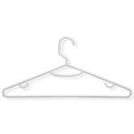 60 Pack Lightweight Tubular Hanger, Recycled White