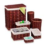 7 Piece Wicker Hamper Kit