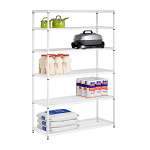 6 Tier White Steel Shelving 600 Lbs