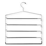 5 Tier Swinging Arm Pant Rack, Chromeblack, 2 Pack