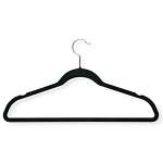 9 Pack Velvet Touch Suit Hanger, Black