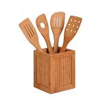 Bamboo Utensils And Kitchen Caddy