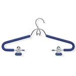 foam Hanger With Clips, ChromeBlue, 4 Pack