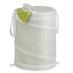 Medium Nylon Pop Open Hamper, White
