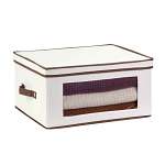 Natural Canvas Large Window Storage Chest