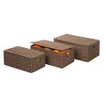 Parchment Cord Set Of 3 Boxes