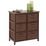 Woven Strap 6 Drawer Chest