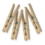 Wood Clothespins With Spring 200 Pack
