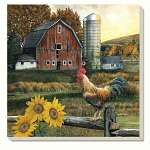 Farm Scene Coasters Set of 4