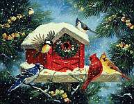 Cozy Bird House 550 piece Puzzle