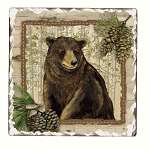 Forest Trails Tumbled Tile Coasters Set of 4