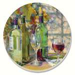 Vintage Wine Coasters Set of 4
