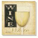 White Wine Coasters Set of 4