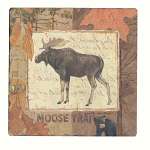 Moose Tracks Tumbled Tile Coasters Set of 4