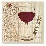 Love Wine Glass Coasters Set of 4