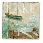 Lakeside Tumbled Tile Coasters Set of 4