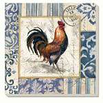 French Rooster Coasters Set of 4