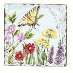 Herb Garden Tumbled Tile Coasters Set of 4