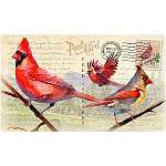 Cardinal Postcard Cutting Board
