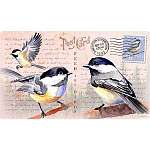 Chickadee Postcard Cutting Board