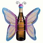 Beautiful Butterfly Metal Wine Bottle &...