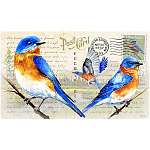 Bluebird Postcard Cutting Board