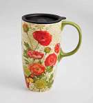 Latte Travel Mug, Botanica 17 oz Boxed