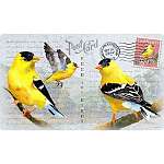 Goldfinch Postcard Cutting Board