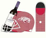Arkansas Razorbacks Cork and Wine Bottle Holder