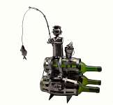 Fisherman on 3 Barrels Wine Bottle Holder