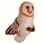 Barn Owl Woolie Ornament