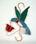 Hummingbird wRed Flower Hook