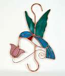 Hummingbird with Pink Flower Hook