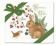 Winter Bunny Flour Sack Towel set of 2