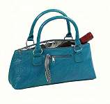 Wine Clutch - Blue Turquoise Serpentes