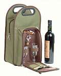 Two Person Insulated Wine Tote - Olive