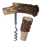Antler Corkscrew with Bottle Stop