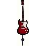 Red & Black Standard Plain Guitar Single...