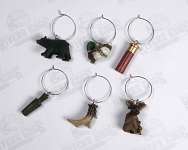 HuntingOutdoor Wine Charm Set 6 pcs